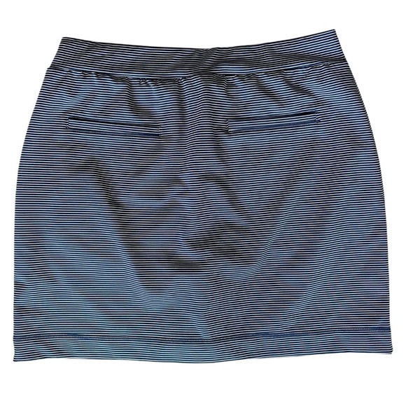 CHICO’S | NWOT ZENERGY SKORT NAVY BLUE & WHITE STRIPED UPF 50 | SIZE: 8/10 - Picture 6 of 13